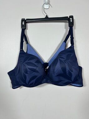 Cacique Lightly Lined Balconette Navy Blue Bra 44C